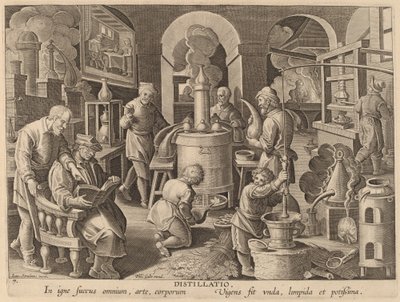 Distillation - Workshop of Philip Galle after Jan van der Straet
