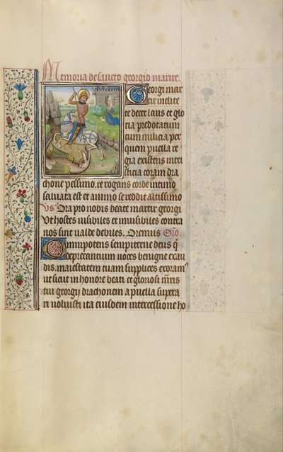 Saint Georges et le dragon - Workshop of Willem Vrelant