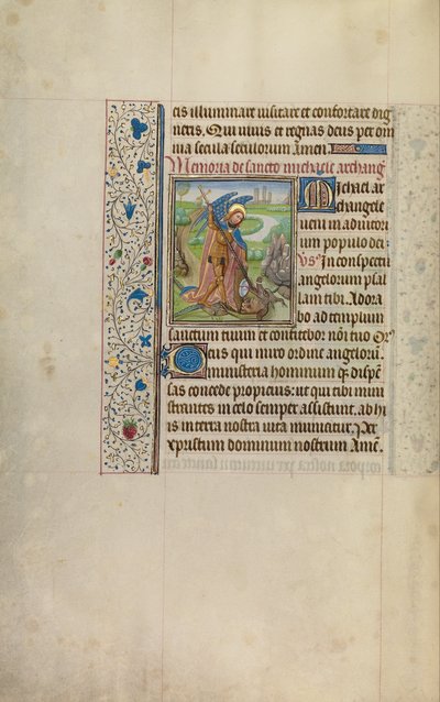 Saint Michel et le dragon - Workshop of Willem Vrelant