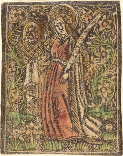 Sainte Dorothée, vers 1480 - Workshop of the Master of the
