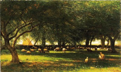 Midi dans le verger - Worthington Whittredge