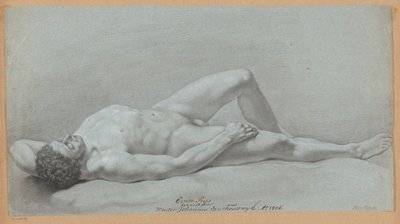 Nu masculin allongé sur le dos (1er prix 1806) - Wouter Johannes van Troostwijk