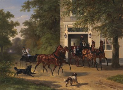 August Belmont et Isabel Perry, 1854 - Wouterus Verschuur