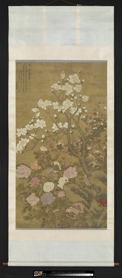 Pivoine et magnolia - Wu Wang