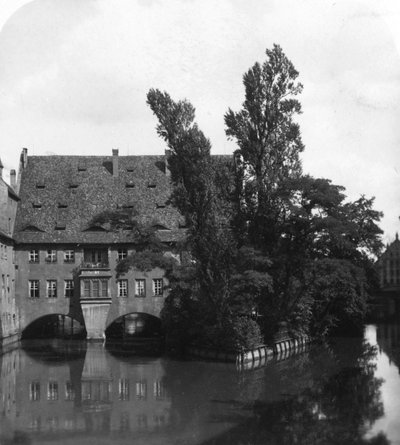 Hôpital du Saint-Esprit, Nuremberg, Bavière, Allemagne, c1900s - Wurthle and Sons