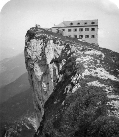 Hôtel au sommet du mont Schafberg, Salzkammergut, Autriche, vers 1900 - Wurthle and Sons