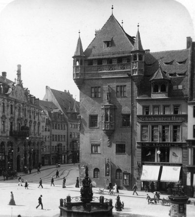 Nassauer Haus, Nuremberg, Bavière, Allemagne, vers 1900 - Wurthle and Sons