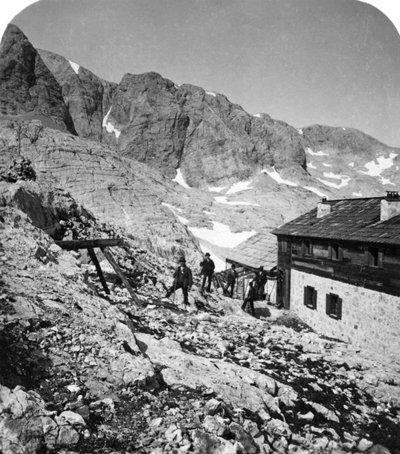 Cabane Simony, Salzkammergut, Autriche, vers 1900 - Wurthle and Sons