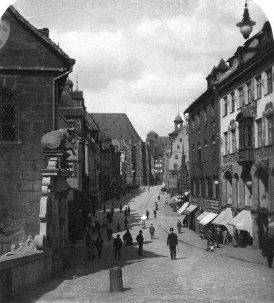 Le Fleischbrucke (Pont de la Viande), Nuremberg, Allemagne, vers 1900 - Wurthle and Sons