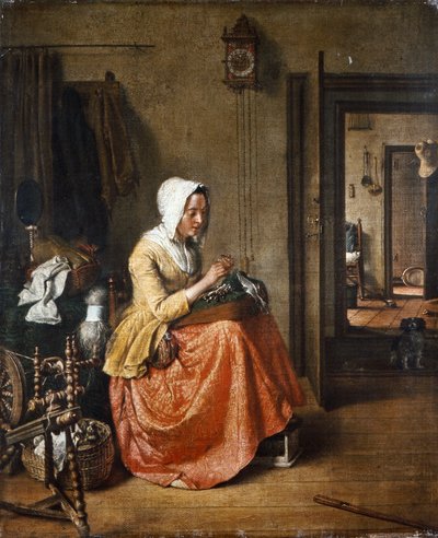 La dentellière, c.1831 - Wybrand Hendriks