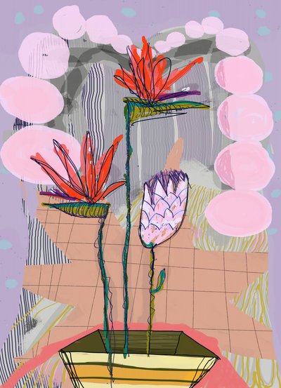 Fleurs tropicales aux couleurs éclatantes - XHOZUCAN