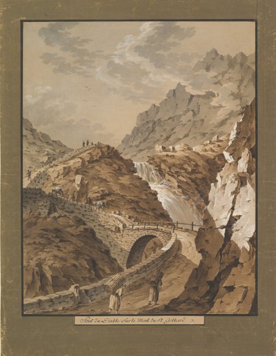 Pont du Diable vers la montagne du Gothard en Suisse - Xaver Triner