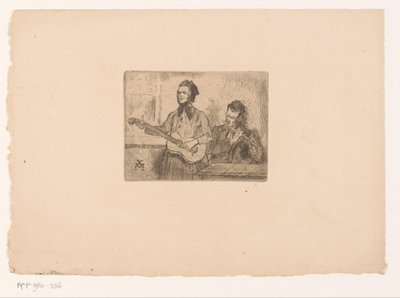 Deux musiciens - Xavier Mellery