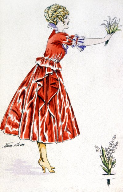 Le muguet porte-bonheur, vers 1930 - Xavier Sager