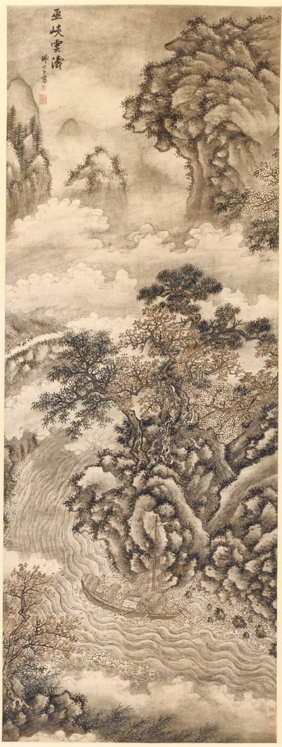 Nuages et vagues à la gorge de Wu - Xie Shichen