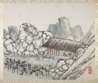 Album de paysages et de calligraphies pour Liu Songfu - Xugu
