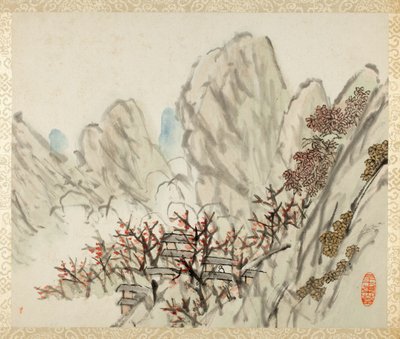 Album de paysages et de calligraphies pour Liu Songfu - Xugu