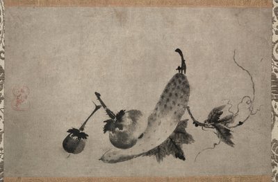 Concombres et Aubergine, 1500s - Yamada Doan