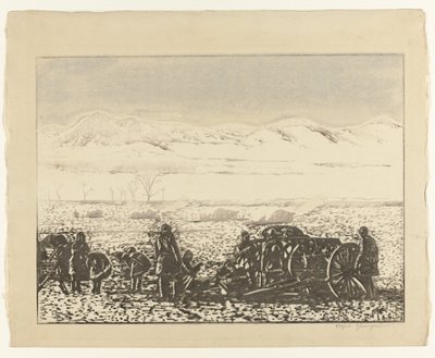 Paysage de guerre - Yamagishi Kazue (signed by artist)