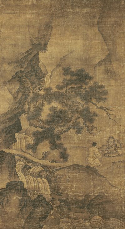Li Tieguai enseignant dans une vallée de pins, dynastie Yuan - Yan Hui
