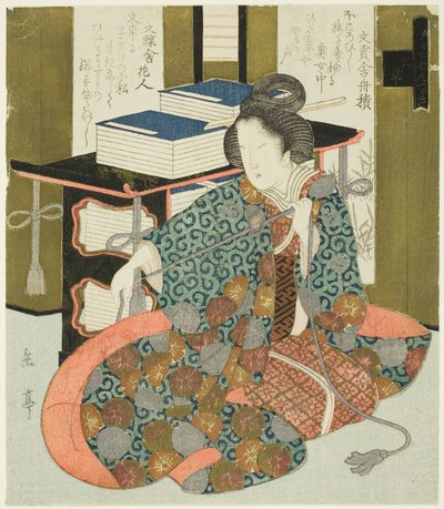 Une femme tirant la corde d