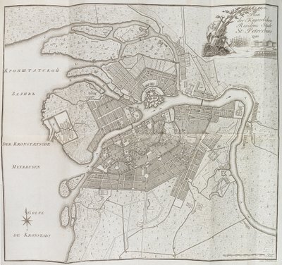Carte de Saint-Pétersbourg, 1790 - Yefim Maximovich Khudyakov