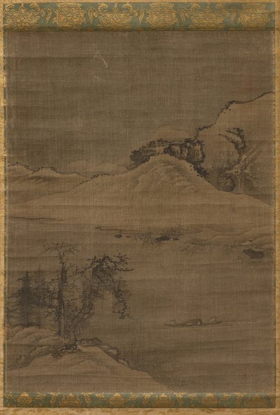 Paysage avec des pêcheurs - Yi Bul hae