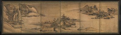 Paysage des quatre saisons, début des années 1500 - Yi Sumun
