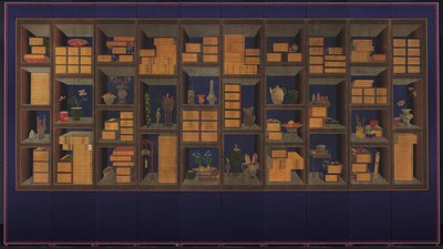 Livres et accessoires de savants - Yi Taek gyun
