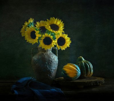 Tournesols et courges mélancoliques - Yinan F.