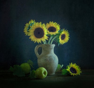 Tournesols et pommes vertes - Yinan F.
