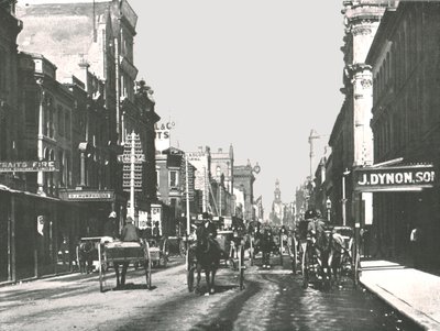 George Street, Sydney, Australie, 1895 - York and Son