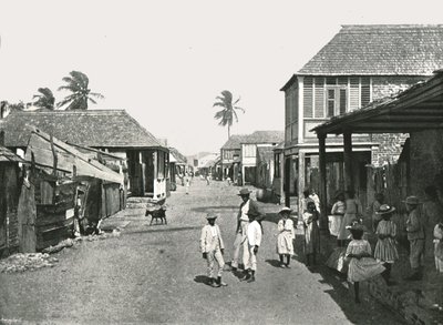 Scène de rue à Port Royal, Jamaïque, 1895 - York and Son