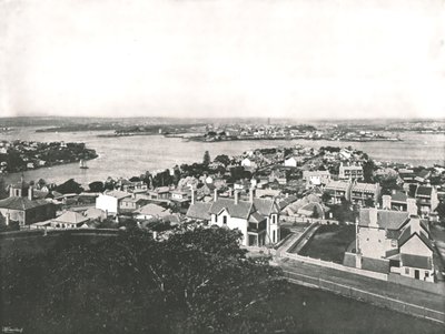 Vue depuis la rive nord, Sydney, Australie, 1895 - York and Son