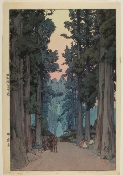 Avenue de cryptomères - Yoshida Hiroshi