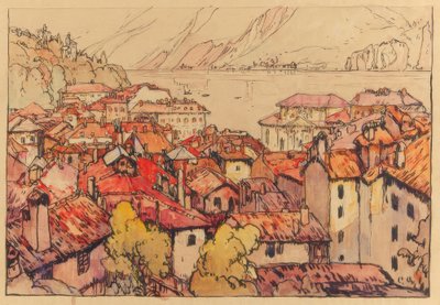 Lugano machi - Yoshida Hiroshi