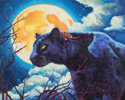 Veilleur de nuit panthère noire, 2023 - Yue Zeng