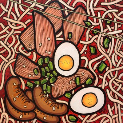 Poulet aux nouilles ramen - Yue Zeng