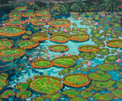 Étang de nénuphars bleu, 2023 - Yue Zeng