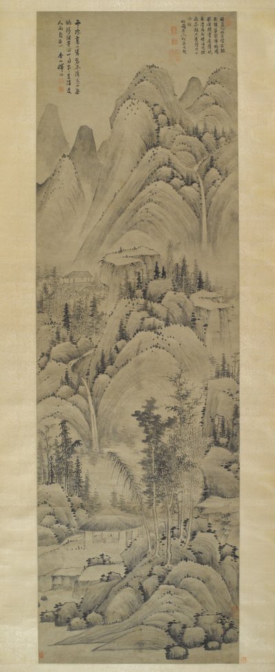 Paysage, Rouleau Suspendu, Dynastie Ming (1368-1644) - Yun Hsiang Yun Hsiang