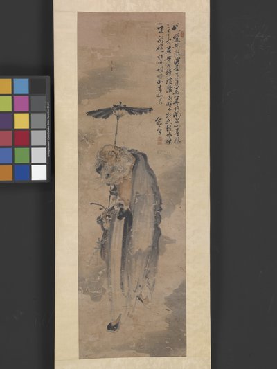 Figure avec parapluie, vers 1800 - Yun Tao