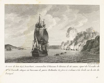 Jan Bart attaque six navires hollandais au large du Portugal, 1693 - Yves Marie Le Gouaz