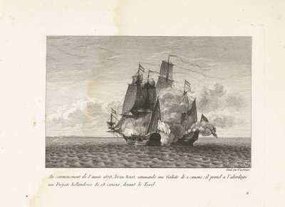 Jan Bart conquiert une frégate hollandaise près de Texel, 1675 - Yves Marie Le Gouaz