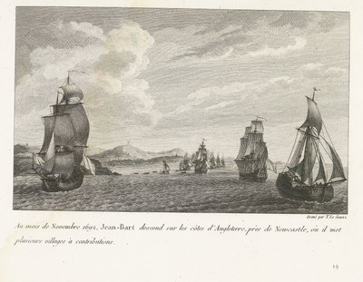 Jean Bart sur la côte anglaise près de Newcastle, 1692 - Yves Marie Le Gouaz