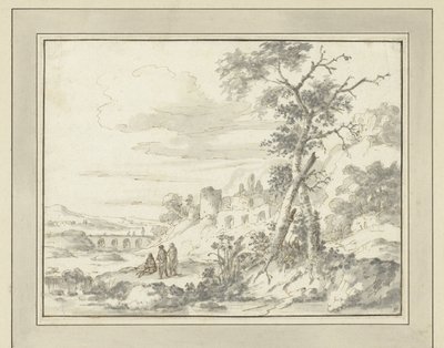Paysage montagneux avec ruines - Zacharias Blijhooft