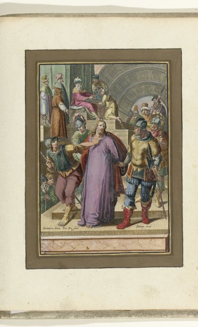 Christ conduit devant Pilate - Zacharias Dolendo