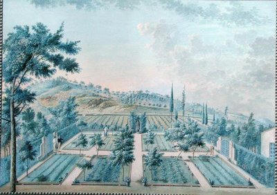 Vue du jardin de M. Reverdit près de Toulon, France - Zacharie Felix Doument