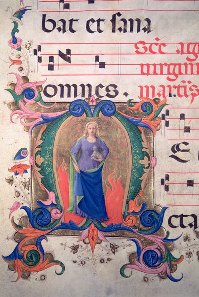 Missel 515 f.13v Initiale historiée 