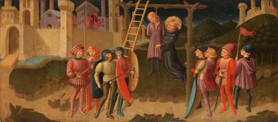 Saint Nicolas de Tolentino sauvant un pendu - Zanobi di Jacopo Machiavelli (attributed to)