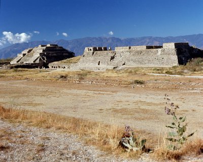 Vue de la plateforme nord (500 av. J.-C.-850 après J.-C.) - Zapotec Zapotec